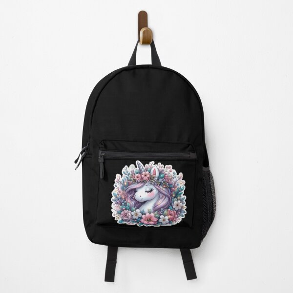 Item preview, unicorn with flowers Easter cute sticker designed and sold by Expressions-Sel.