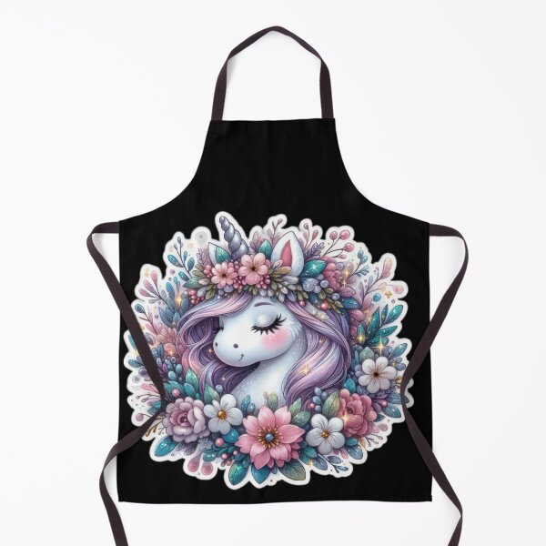 Item preview, unicorn with flowers Easter cute sticker designed and sold by Expressions-Sel.