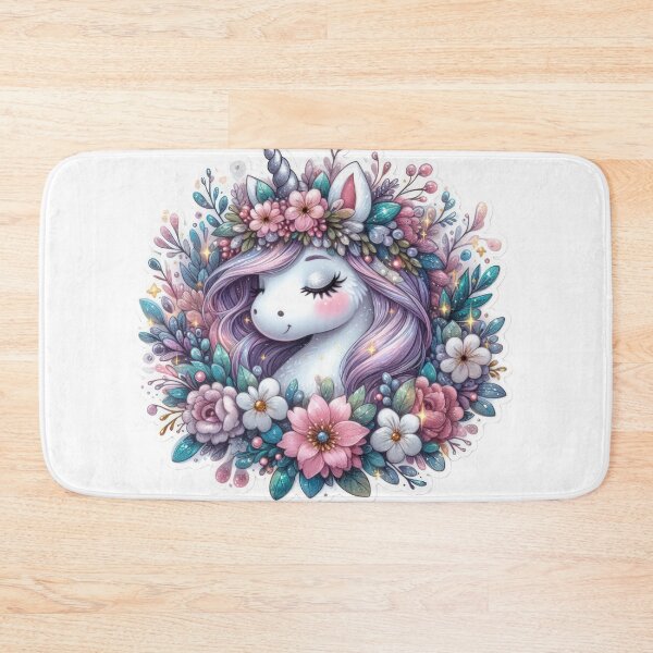 Item preview, unicorn with flowers Easter cute sticker designed and sold by Expressions-Sel.