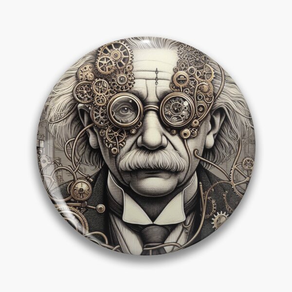 Item preview, Albert Einstein Steampunk  designed and sold by sevenmountains.