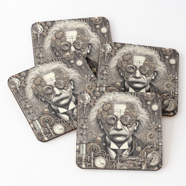Item preview, Albert Einstein Steampunk  designed and sold by sevenmountains.