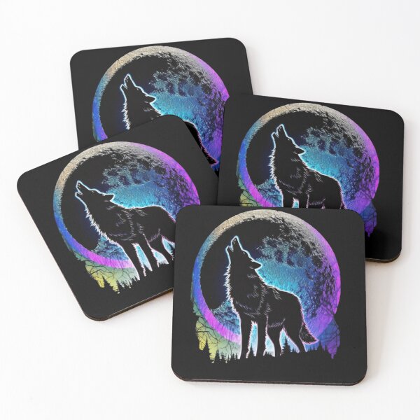 Item preview, An alpha lone wolf howling designed and sold by PixelPopsShop.