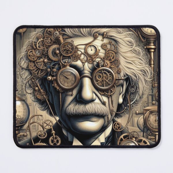 Item preview, Albert Einstein Steampunk designed and sold by sevenmountains.