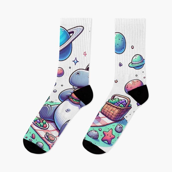 Item preview, Cosmic Hippo: A Surreal Picnic in Space designed and sold by 0penvimark.