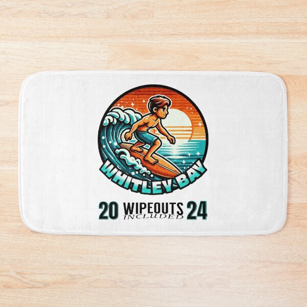 Item preview, Whitley Bay Surfer Wipeouts Included 2024 Cartoon Style designed and sold by MerchByCraig.