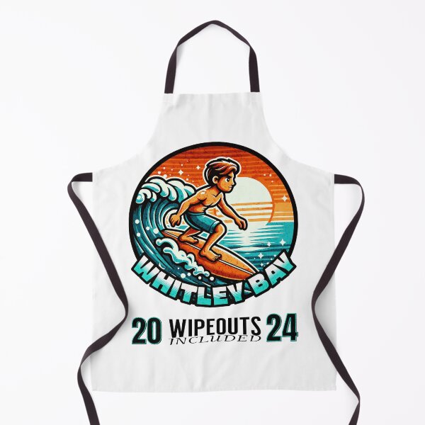 Item preview, Whitley Bay Surfer Wipeouts Included 2024 Cartoon Style designed and sold by MerchByCraig.