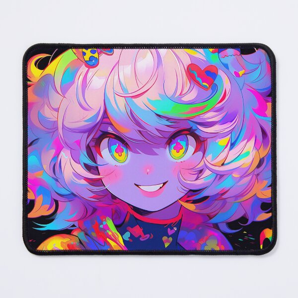 Item preview, Effervescent Colorful Jubilant Anime Girl designed and sold by bubblegoth.