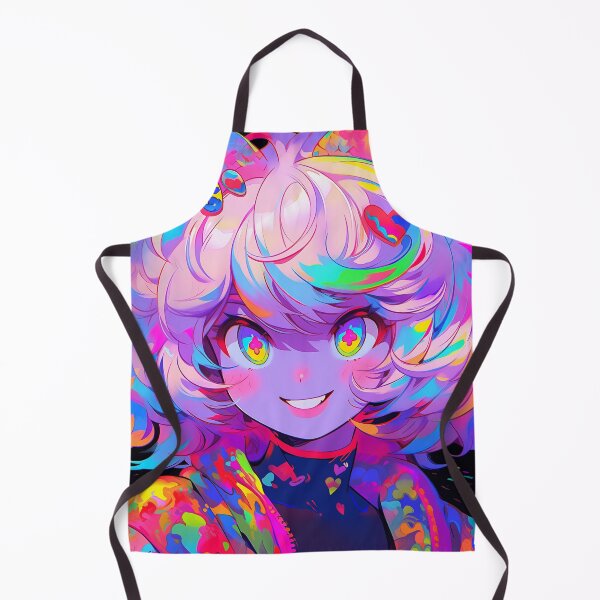Item preview, Effervescent Colorful Jubilant Anime Girl designed and sold by bubblegoth.