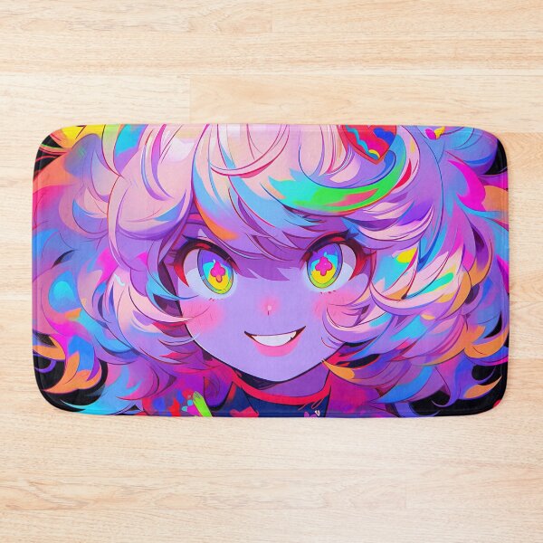 Item preview, Effervescent Colorful Jubilant Anime Girl designed and sold by bubblegoth.