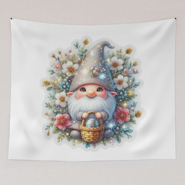 Item preview, gnome Easter cute sticker designed and sold by Expressions-Sel.