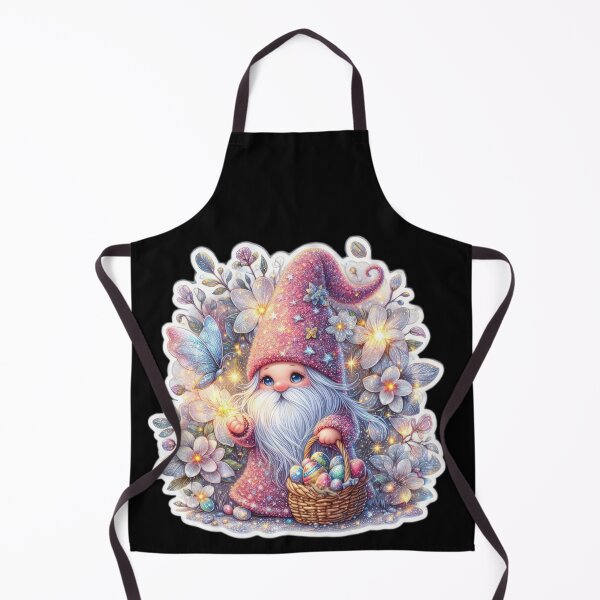 Item preview, gnome with flowers Easter cute sticker designed and sold by Expressions-Sel.