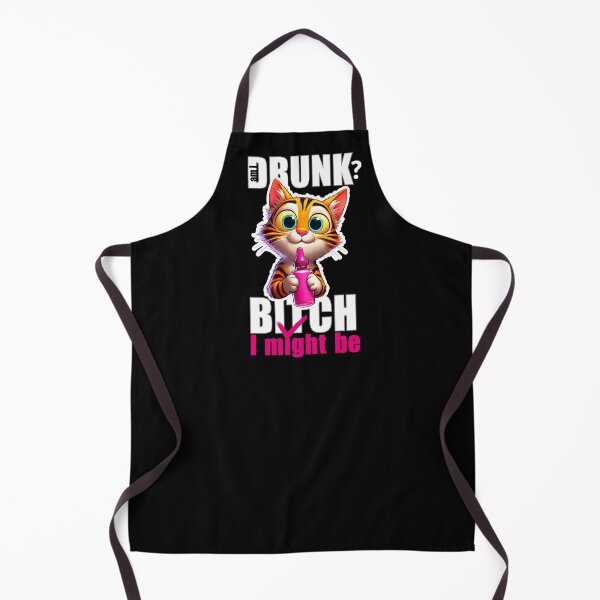 Item preview, Am I Drunk i might be , pink cat designed and sold by Ninja-Cat-Corp.