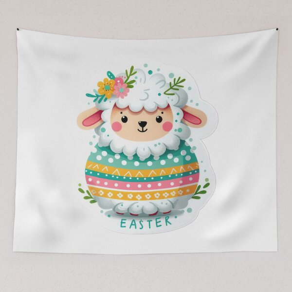 Item preview, lamb Easter cute sticker designed and sold by Expressions-Sel.