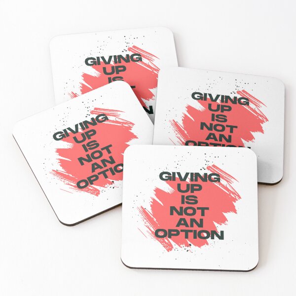 Item preview, Giving Up Is Not an Option: Inspirational Wrestling Typography designed and sold by GoodTripper.