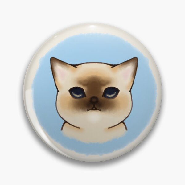 Item preview, Siamese cat with dark blue eyes designed and sold by Illustra-Artium.