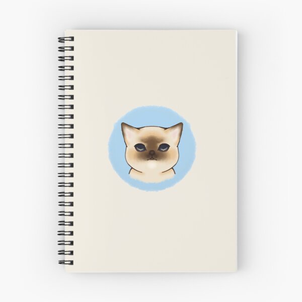Item preview, Siamese cat with dark blue eyes designed and sold by Illustra-Artium.