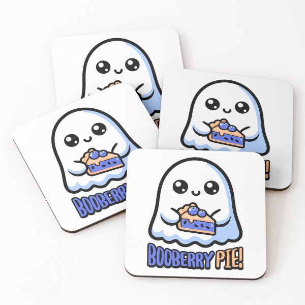 Item preview, Booberry Pie! Cute Blueberry Pie Ghost Pun designed and sold by PMCreative.