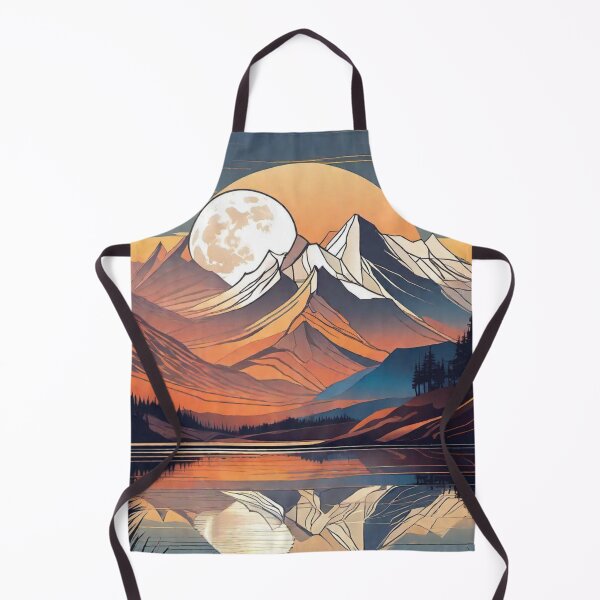 Item preview, Silent Moon mountains designed and sold by MatrixTattoo.