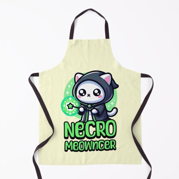 Item preview, Necro Meowncer! Cute Cat Necromance Pun designed and sold by PMCreative.