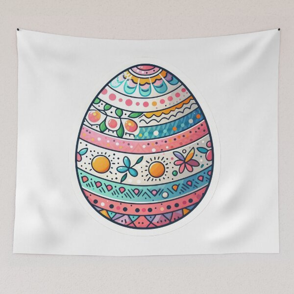 Item preview, colorful easter egg Easter cute sticker designed and sold by Expressions-Sel.