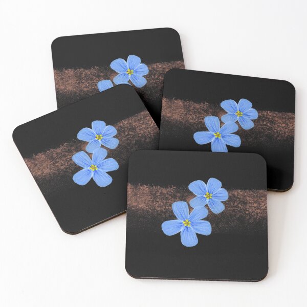 Item preview, Flax flower painting designed and sold by TielArt.