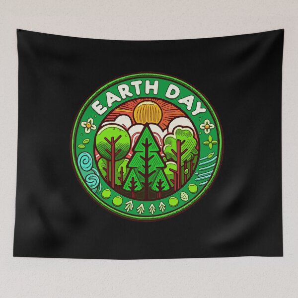 Item preview, Earth Day Patch Icon designed and sold by DesignAFind.