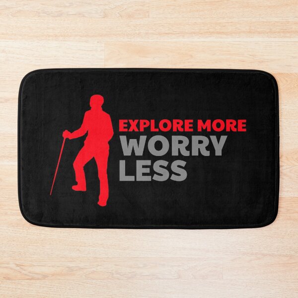 Item preview, explore more worry less - mountain - trials - nature designed and sold by DeCodeArtShop.