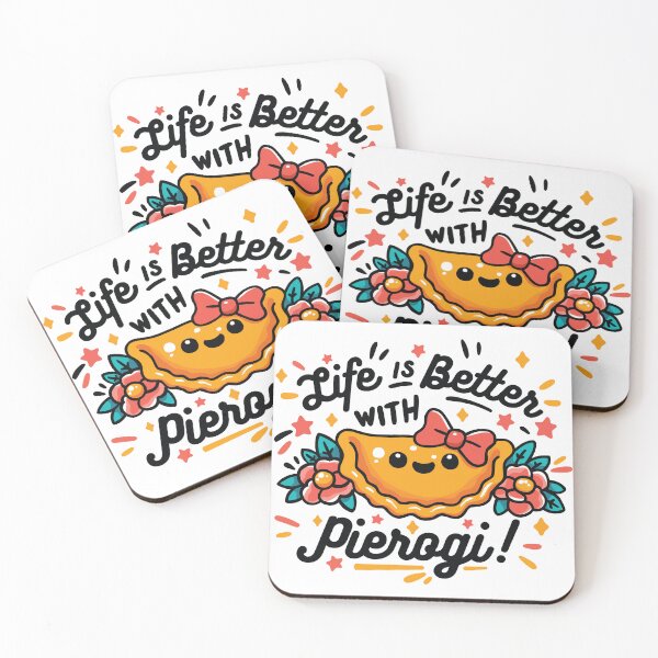 Item preview, Life is better with Pierogi Funny Gifts For Polish Food Lovers designed and sold by CowCanvas.
