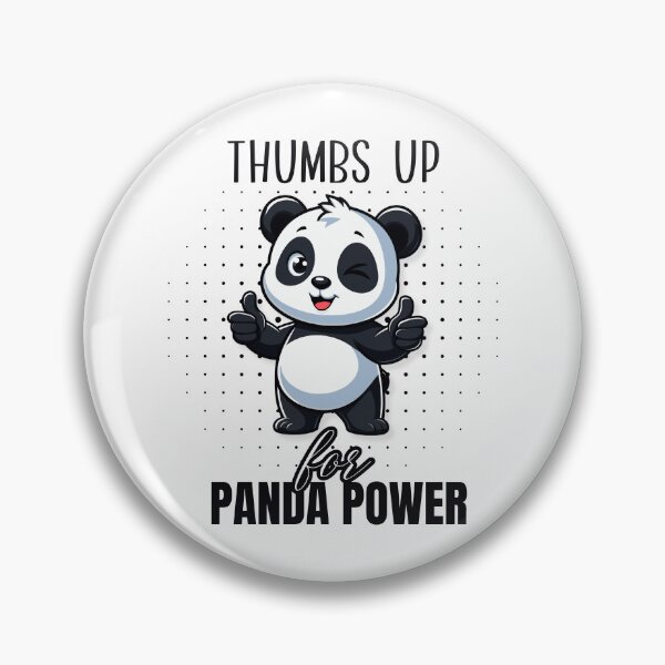 Item preview, Do thumbs up for panda power  designed and sold by cave-canvas.
