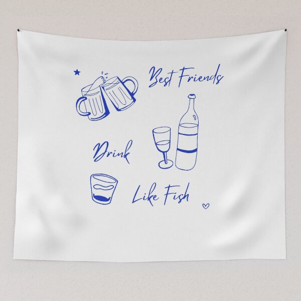 Item preview, Best Friends Drink Like Fish  designed and sold by madilafemina.