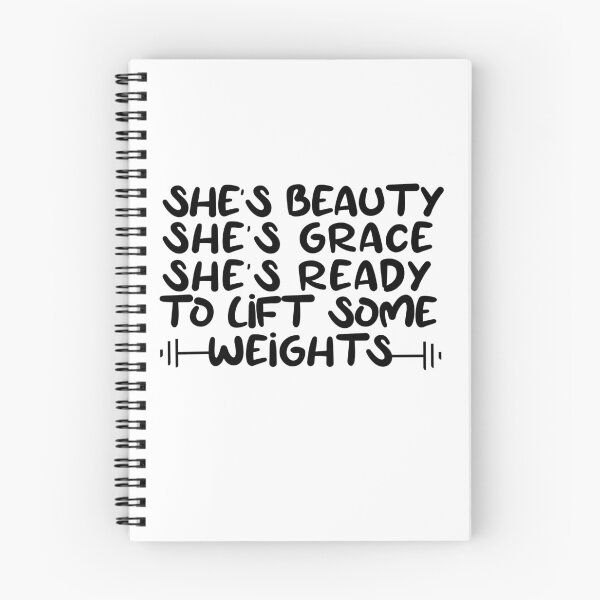 Item preview, She's Beauty She's Grace She's Ready To Lift Some Weights girls fitness healthy cool gym proud motivation  designed and sold by BHMARTS.