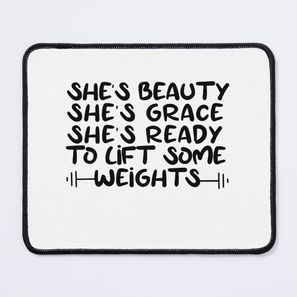 Item preview, She's Beauty She's Grace She's Ready To Lift Some Weights girls fitness healthy cool gym proud motivation  designed and sold by BHMARTS.
