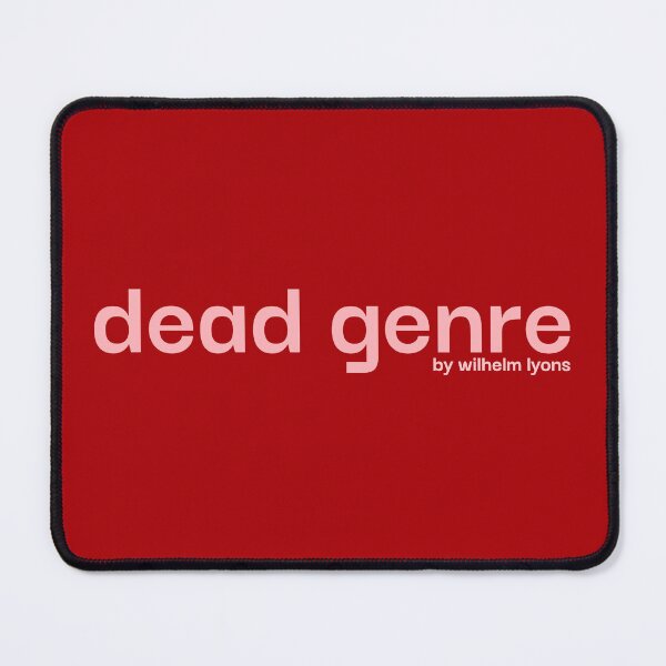 Item preview, Vaporwave Is Dead Genre - Pale Pink on Dark Red designed and sold by MusicArtAndGrind.
