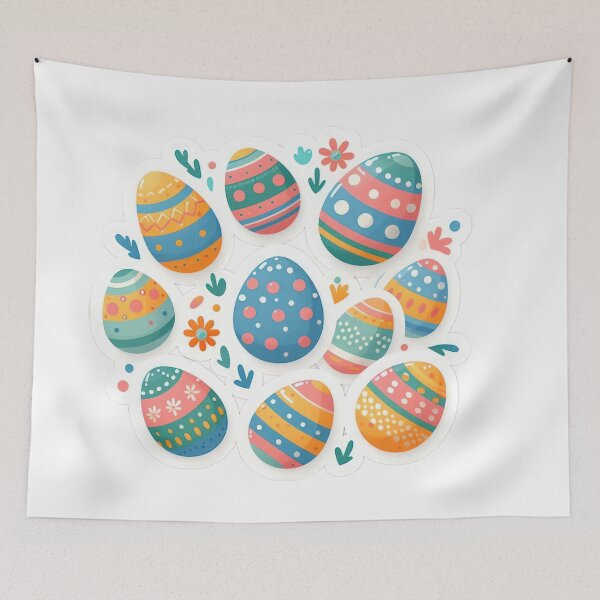 Item preview, Easter eggs Easter cute sticker designed and sold by Expressions-Sel.