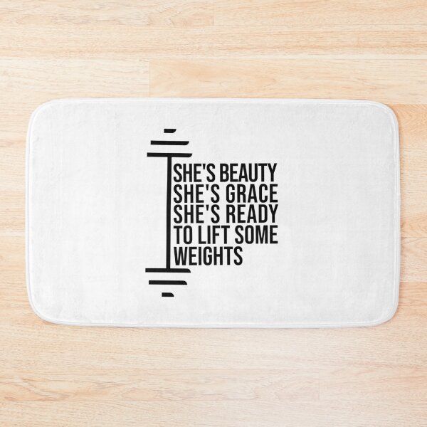 Item preview, She's Beauty She's Grace She's Ready To Lift Some Weights girls fitness healthy cool gym proud motivation  designed and sold by BHMARTS.