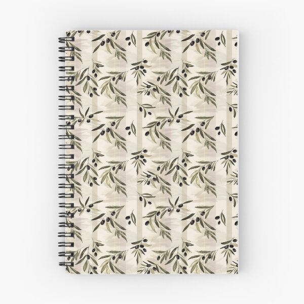 Item preview, Mediterranean Olive Branch Pattern, with Aesthetic Beige and Neutral Stripes, Black Olive Fruits, Militar Deep Green Leaves - Summer Tuscan Country Chic Style, Italian Countryside Estate Home Decor designed and sold by eluxyumdecor.