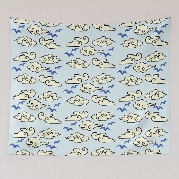 Item preview, Japanese Clouds and Birds designed and sold by Emma Sangorska.