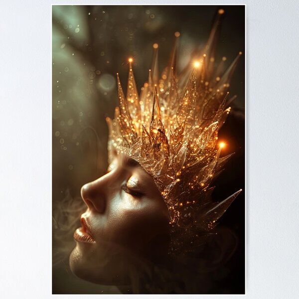 Item preview, Illuminated Queen of Heaven (Variation 2) designed and sold by OccultDreams.
