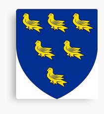 Coat of Arms of Sussex, England Canvas Print