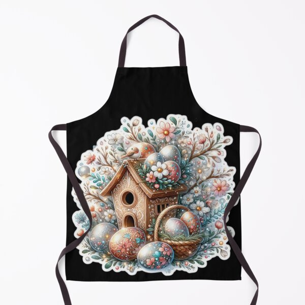 Item preview, Birdhouse with colorful egg basket Easter cute sticker designed and sold by Expressions-Sel.