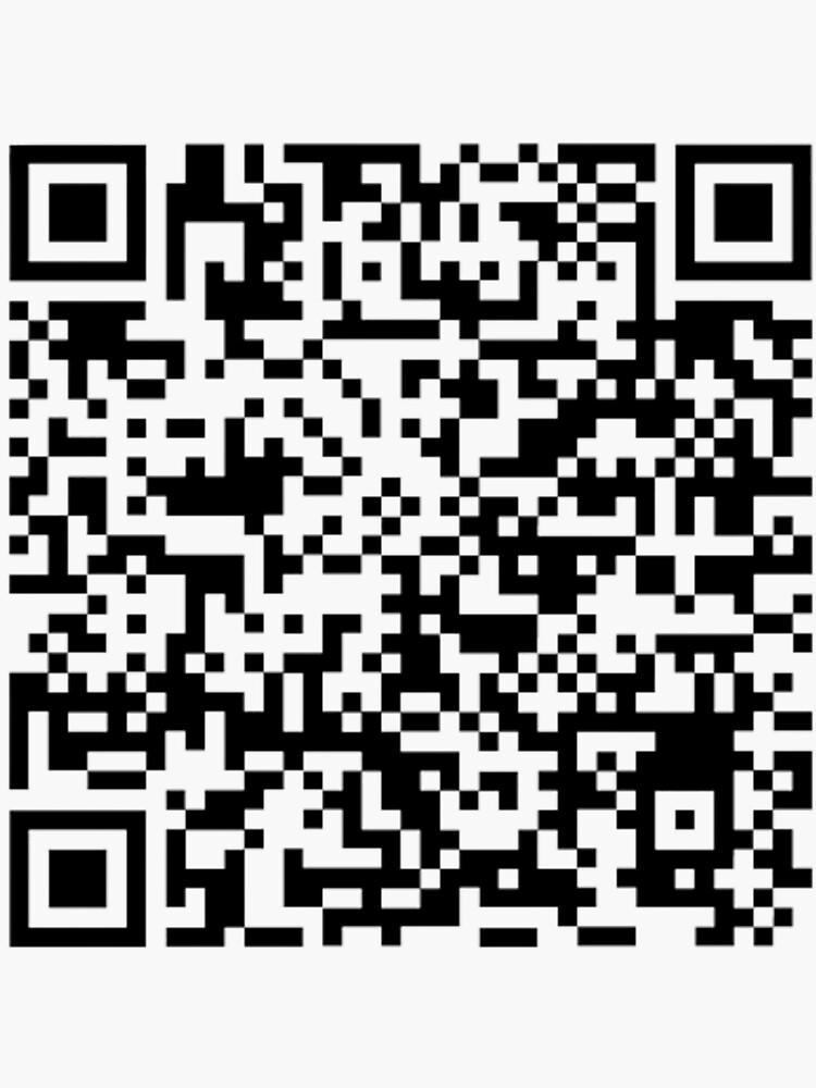 "Rickroll QR Code - Funny Rickroll Qr Code" Sticker for Sale by ...