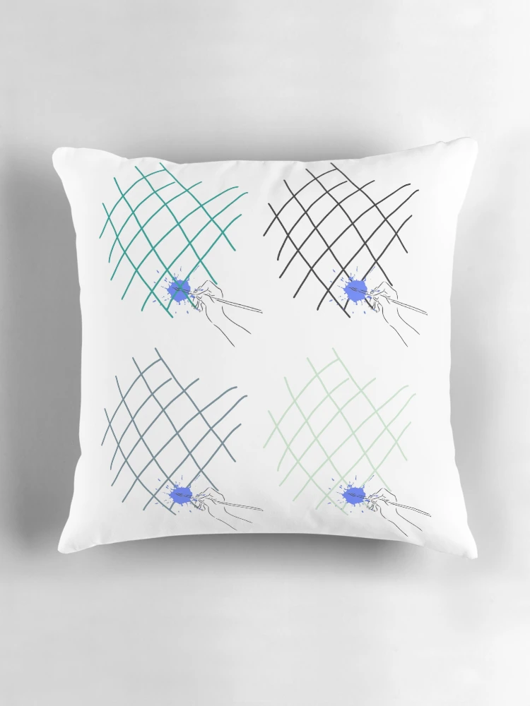 Thumbnail 3 of 4, Pillow, Grid Pattern designed and sold by PatternCreators.