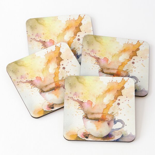 Item preview, A Splash of Energy: Coffee Cup Delight designed and sold by drawbey.