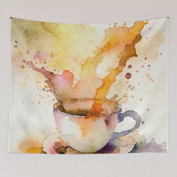 Item preview, A Splash of Energy: Coffee Cup Delight designed and sold by drawbey.