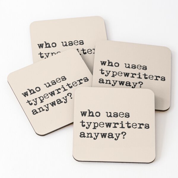 Item preview, who uses typewriters anyway? designed and sold by Moss City Made.