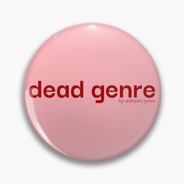 Artikelvorschau, Dead Genre - Dunkelrot auf Blassrosa entworfen und verkauft von MusicArtAndGrind.