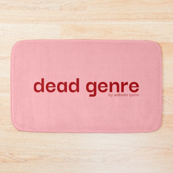 Item preview, Dead Genre - Dark Red on Pale Pink designed and sold by MusicArtAndGrind.
