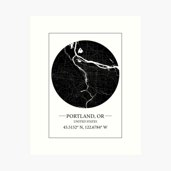 Item preview, Portland map designed and sold by Mapmingle.
