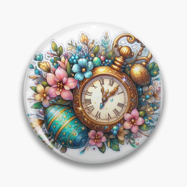 Item preview, gold plated watch Easter cute sticker designed and sold by Expressions-Sel.