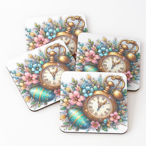 Item preview, gold plated watch Easter cute sticker designed and sold by Expressions-Sel.